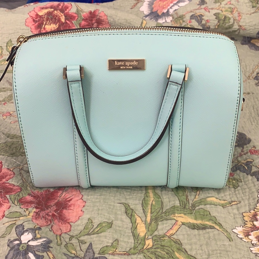 Authentic Kate Spade green/blue mini bag